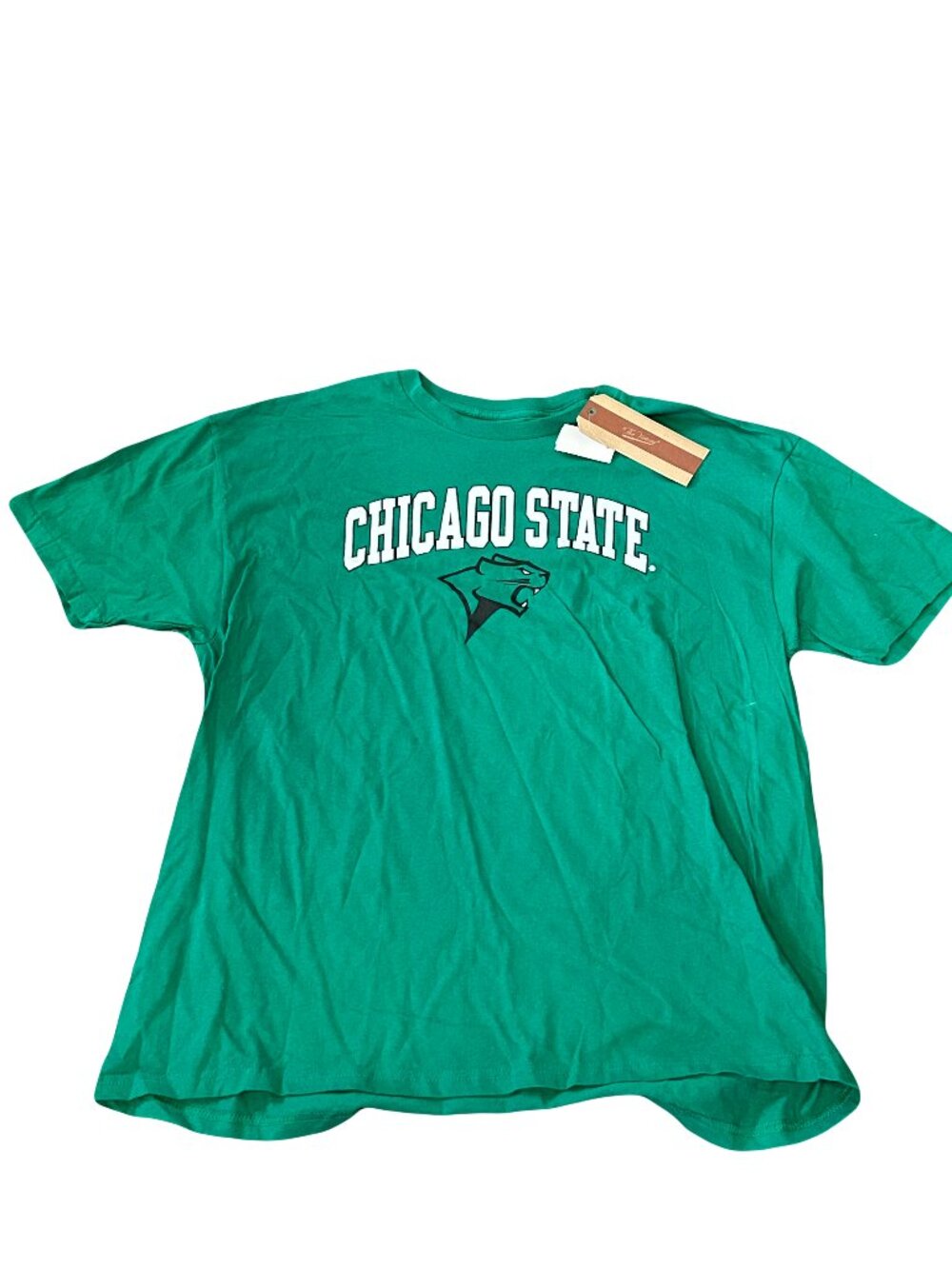 NWT Chicago State Cougars The Victory Logo Script Green T-Shirt